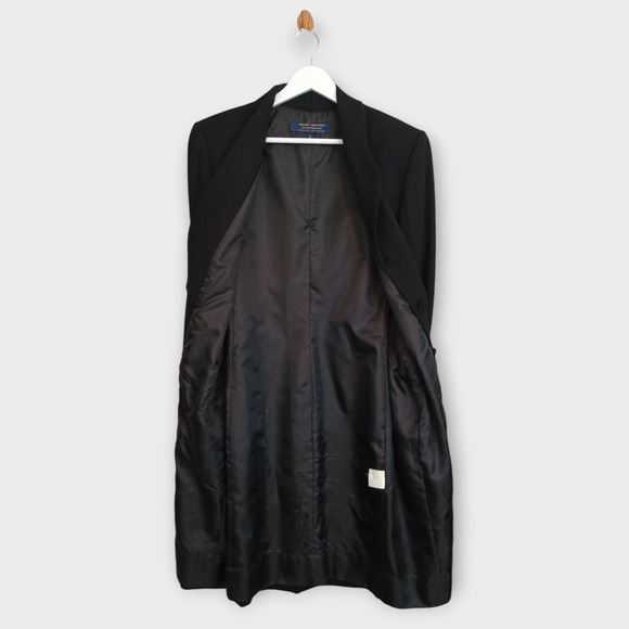 Brooks Brothers Jacket Womens Black 8 Wool Corpcore Neutral Goth Career Blazer - Picture 2 of 12